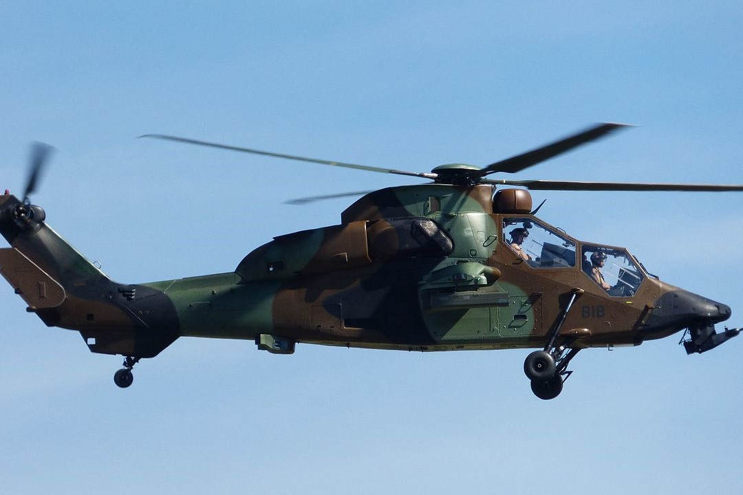 Tiger helicopter at Valence-Chauteil airport, source : wikipedia