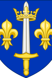 The king granted the Pucelle weapons derived from those of the Family of France (wikipedia)