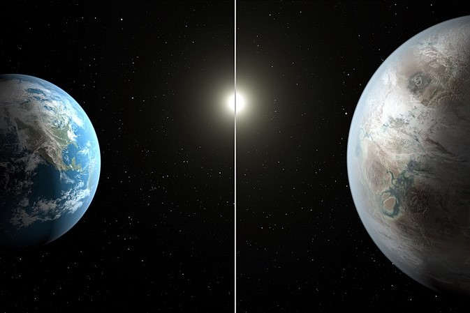 Kepler 452B et la Terre (Gaïa) Wikipedia