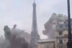 Paris bombed (video capture LCI)