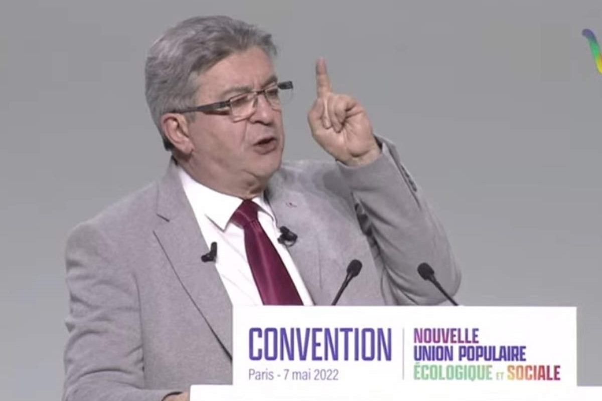Jean-Luc Mélenchon, Convention NUPES (capture Youtube)