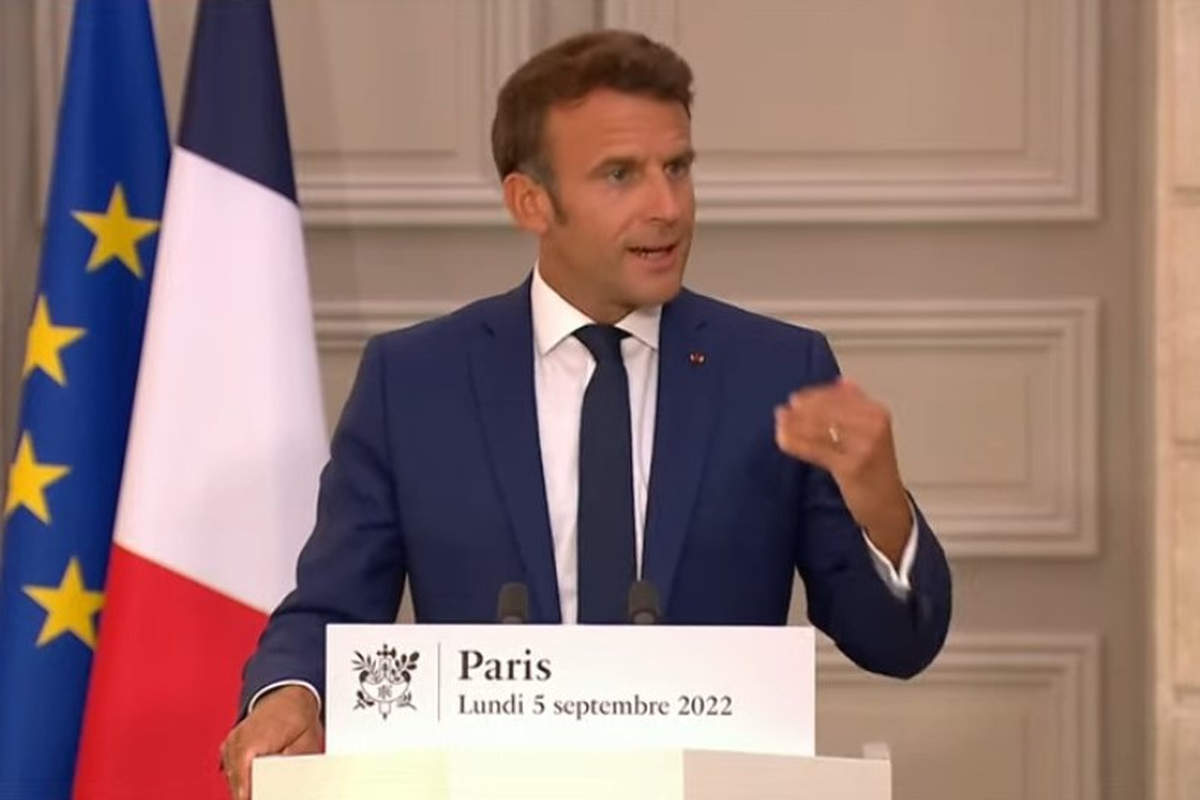 Emmanuel Macron, press conference 5 septembre 22