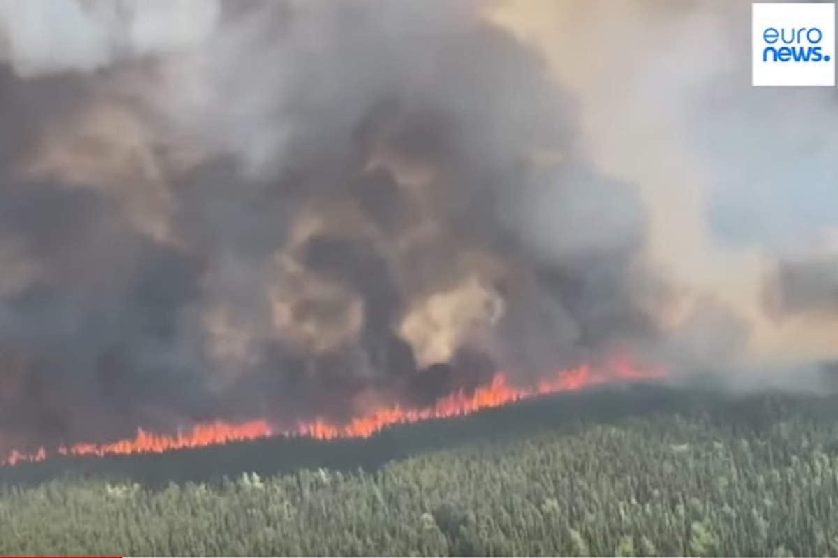 Giant fires in Canada (capture Euronews)