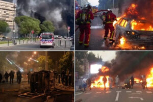 Violence, looting, fires all over France (capture Twitter) Violence, looting, fires all over France (capture Twitter)
