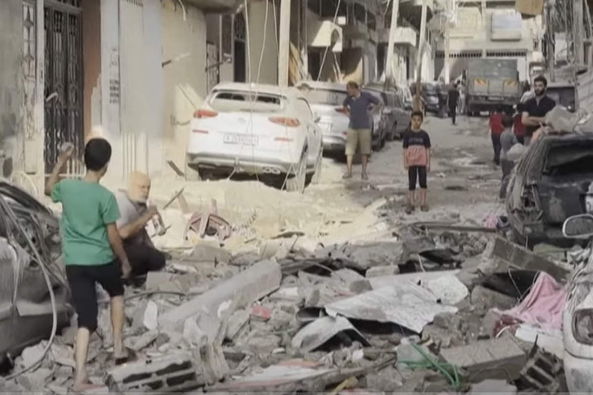New destructive strikes on Gaza (capture euronews)