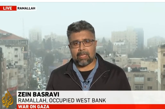 Al Jazeera English in the occupied West Bank