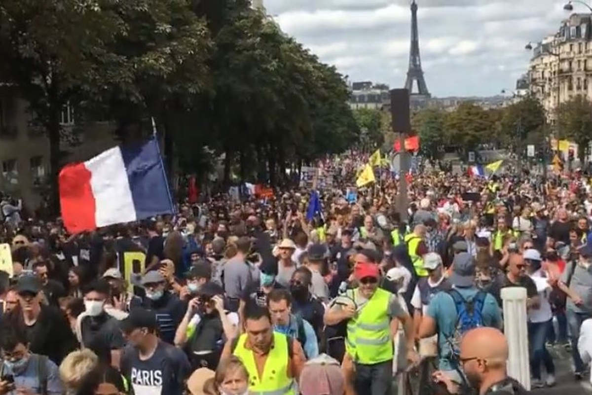 Massive demonstrations in Paris (capture Unité CGT Facebook)