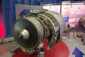CFM56-2 turbofan on display at the Safran Museum. Duch, CC BY-SA 4.0 via Wikimedia Commons