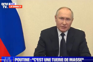 President Putin speaks on television (BFMTV)