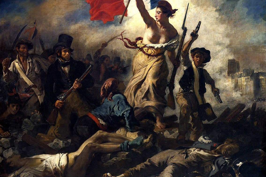 Liberty guiding the people (E.Delacroix)