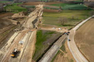 The A69 construction site nears completion (capture X Ecrins)