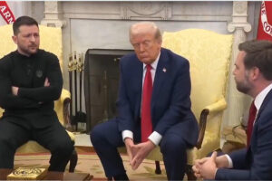 Zelensky, Trump and Vance at the White House (capture X)