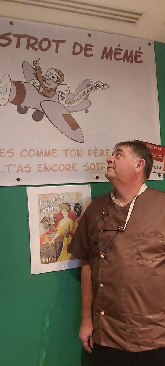 Vincent Pouilleux, owner of La Carlingue restaurant in Mémé (DR)