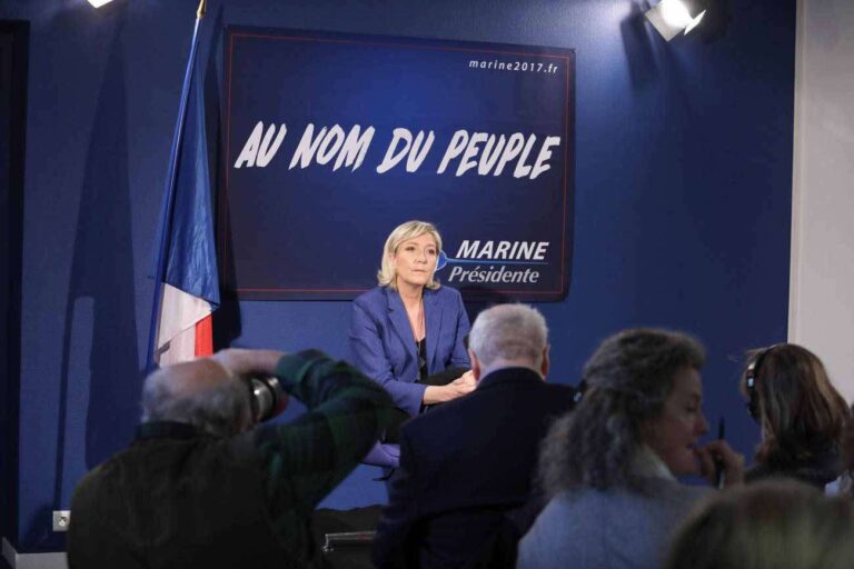 Marine Le Pen candidate en 2017 (DR)